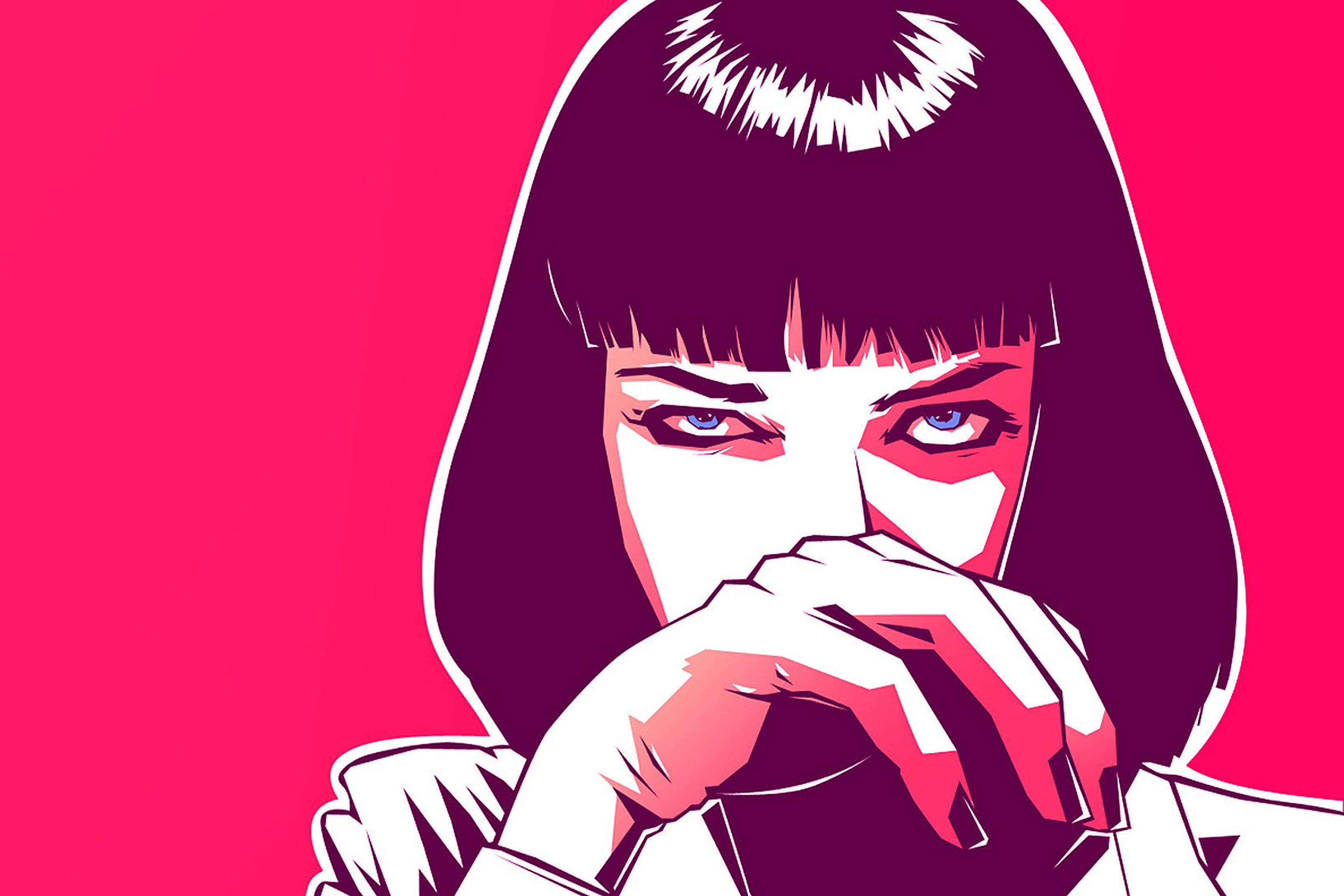 Home decoration artwork Uma Thurman movies pop art simple