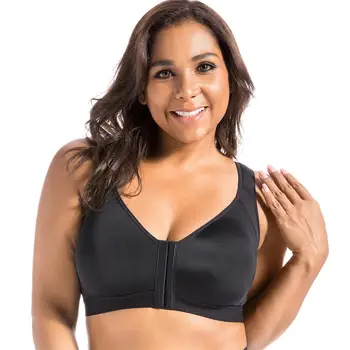 

Women's Front Closure Back Support Wirefree Full Coverage Bra