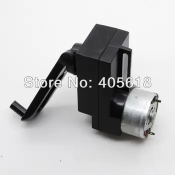 

3pcs 3V DC Hand Crank power generator Dynamo Green energy gear box DIY kit