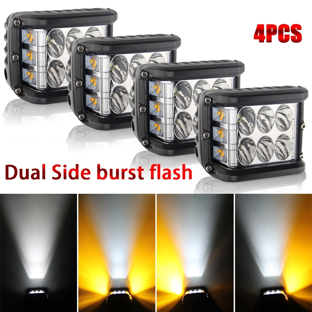 4x LED Arbeitsscheinwerfer 72W Offroad Scheinwerfer Flutlicht SUV LKW IP67 DHL 4x LED Arbeitsscheinwerfer 72W Offroad Scheinwerfer Flutlicht SUV LKW IP67 DHL
