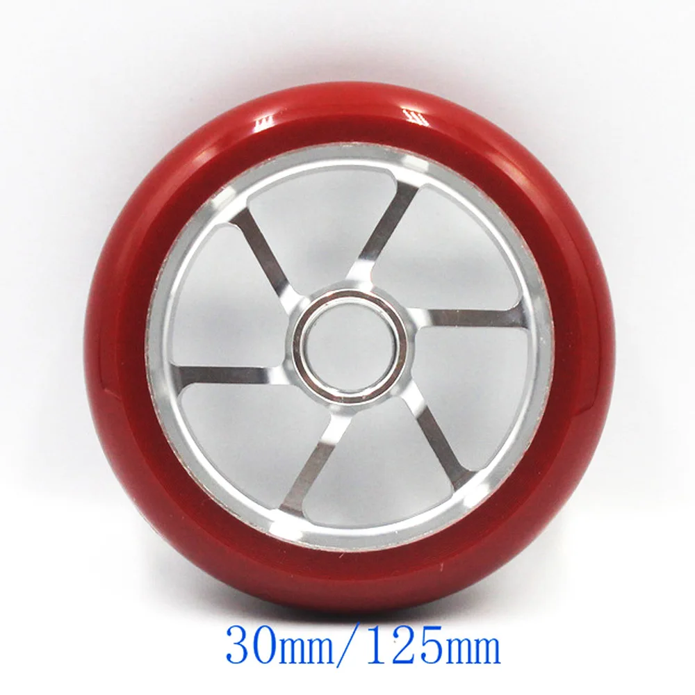 2PCS Stunt Scooter Wheels High elasticity PU Aluminium Alloy Steel Hub Scooter Wheel High elasticity Steel Hub Wheel 110mm 125mm 2PCS Stunt Scooter Wheels High elasticity PU Aluminium Alloy Steel Hub Scooter Wheel High elasticity Steel Hub Wheel 110mm 125mm