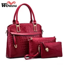 2016 Women Leather Handbag Women Messenger Bags Sac A Main Ladies Brand Designs Shoulder Bag Crocodile