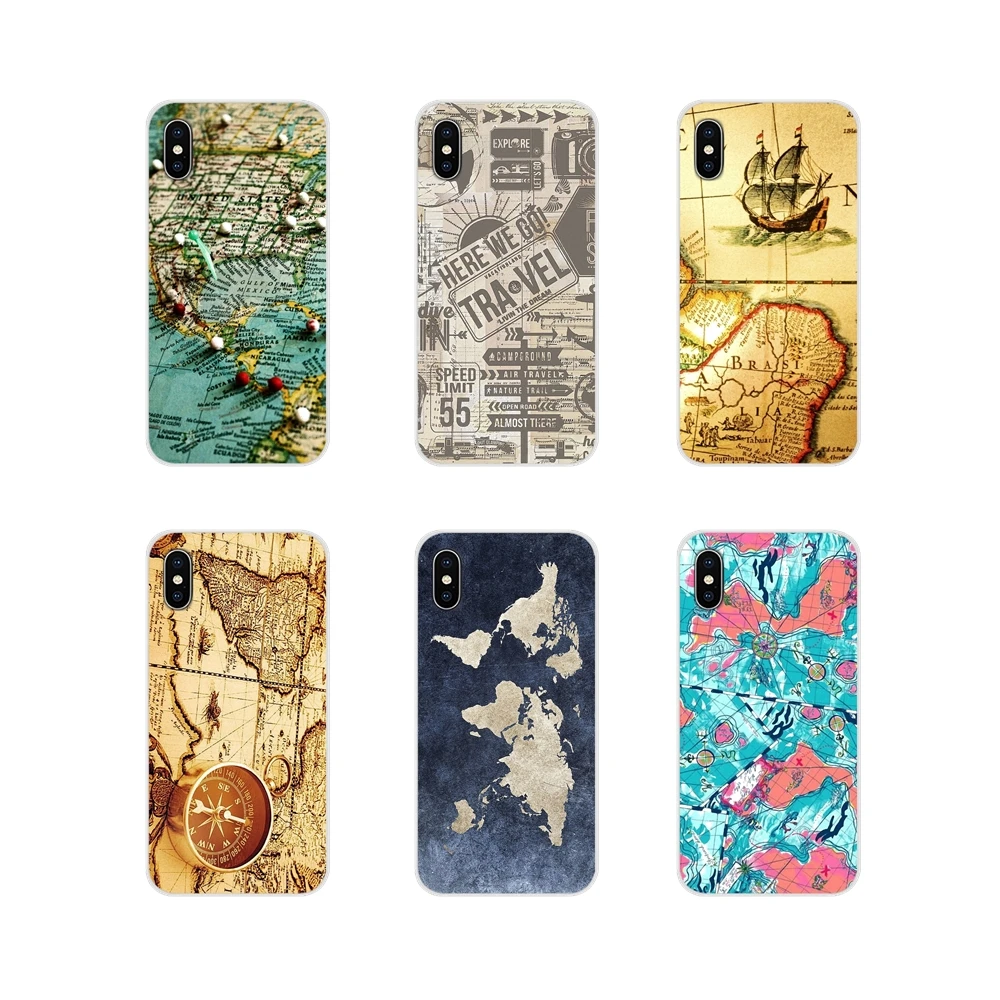 

Accessories Phone Shell Covers For Motorola Moto X4 E4 E5 G5 G5S G6 Z Z2 Z3 G G2 G3 C Play Plus World Map Travel Plans