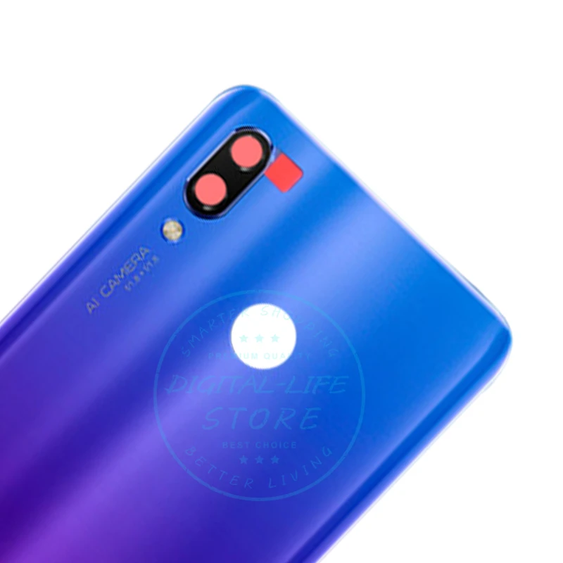 Для huawei Nova 3 задняя крышка батареи корпус камера Стекло huawei Nova3 задняя батарея замена двери Ремонт Запчасти