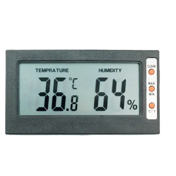 

10pcs Electronic Digital LCD Display Thermometer Hygrometer Humidity Temperature Indicator with Celsius Fahrenheit Conversion