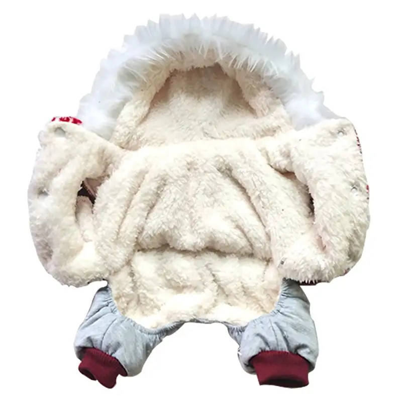Одежда для собак, утолщенная Вельветовая теплая куртка для маленьких собак, милый костюм для собак, зимняя одежда для чихуахуа