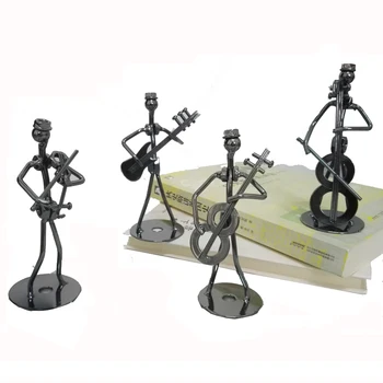 

Crative Metal Craft Band of Violin Cello Electric Guitar Handcraft For Home Decoration Souvenir Collection Music Fan Gift