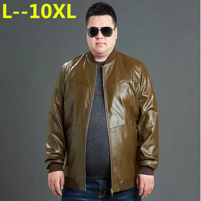 

10XL 8XL 6XL Leather Jacket Men Design Male Casual Motorcycle Leather Jacket Mens Fashion Veste en cuir genuine jackets jaqueta