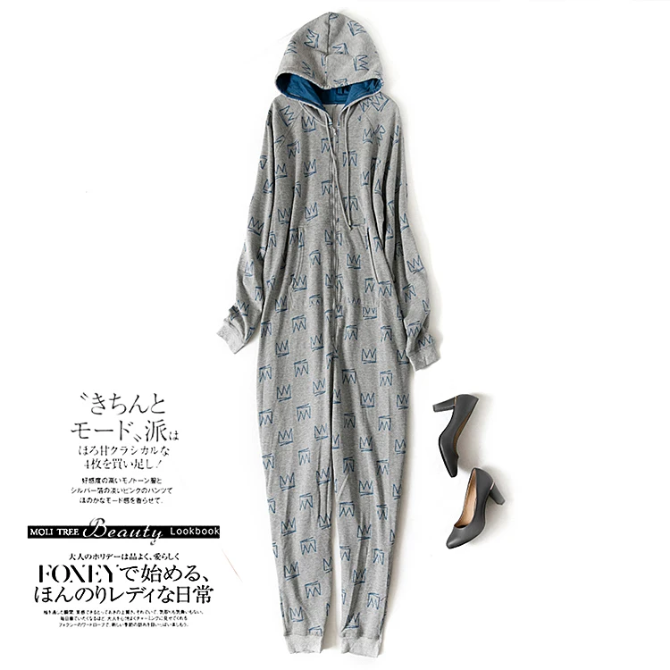 Spring and autumn Siamese home clothes pajamas one piece onesies | Тематическая одежда и униформа