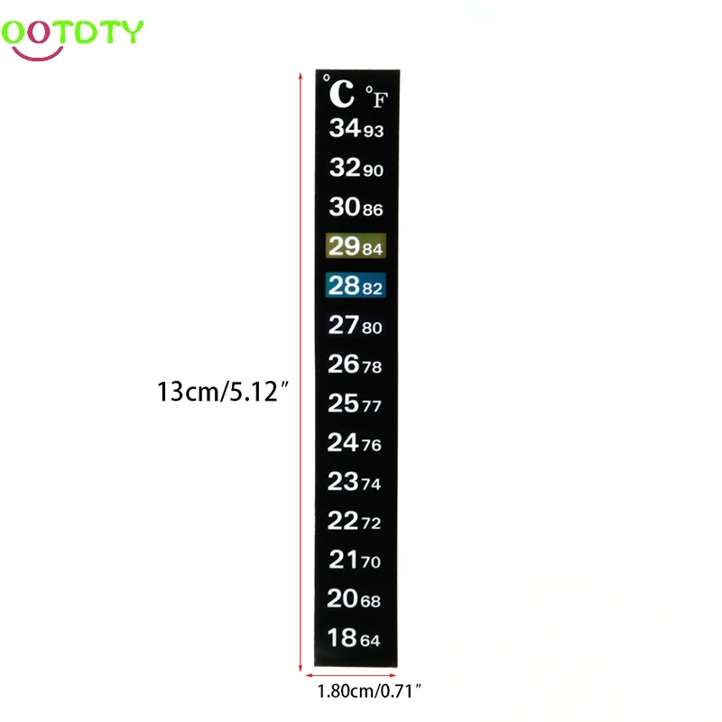Цифровой термометр для аквариума с двойной шкалой, температурный стикер