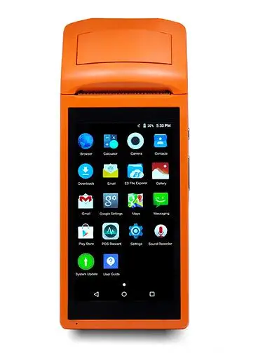 JP-V1 Android 3g pos-система 5 дюймов дисплей Мобильный Портативный Смарт pos-терминал с