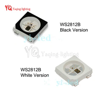 

10~1000pcs WS2812B (4pins) LED Chip 5050 RGB SMD Black/White version for led strip display screen 5V individually addressable