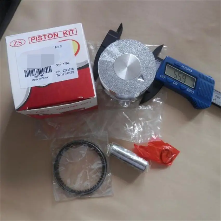 

56mm PISTON KIT FOR CHINESE 156F 4 STROKE HORIZONTAL ENGINE GENERATOR WATER PUMP KOBLEN RING SET PIN CLIP ASSEMBLY