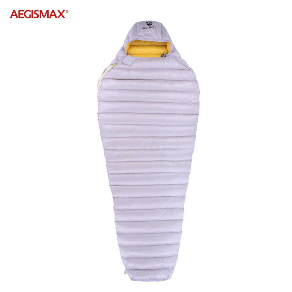 Branco para Baixo Saco de Dormir Repelente de Água para Baixo Acampamento ao ar Seco tipo Saco de Dormir Aegismax Livre Ultra Seco tipo Ganso Múmia 700fp Engrenagem 3 Sacos de dormir