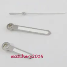 Parnis стиль с серебряным краем белые часы ручной работы miyota 8215 8205 821A механизм