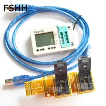 Offline programmers CH2016 SPI FLASH programmer+6X8mm QFN8+QFN8 test socket Production 1 drag 2 programmer Offline programmers CH2016 SPI FLASH programmer+6X8mm QFN8+QFN8 test socket Production 1 drag 2 programmer