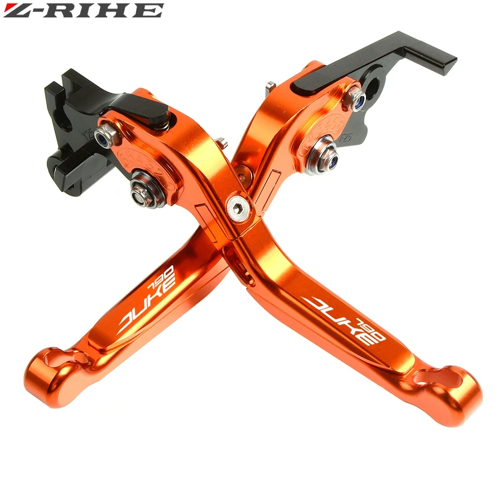 OROROROR Аксессуары для мотоциклов CNC Мотоцикл Регулируемые Складные Выдвижные тормозные рычаги сцепления для KTM 790 DUKE 790 790 DUKE - Цвет: OROROROR