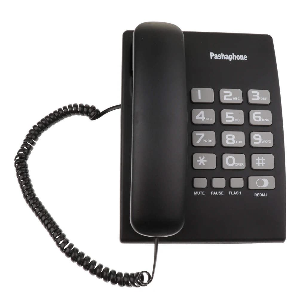 Corded Telephone Dual Port Landline Phone Hanging Wired Wall Home Telephone Corded Business Phone