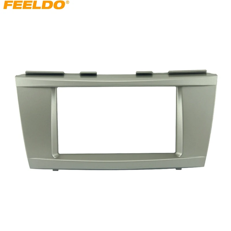 

FEELDO Car Refitting DVD Radio Panel Dash Fascia Audio Frame Kit for 2006-2011 Toyota Camry 2DIN