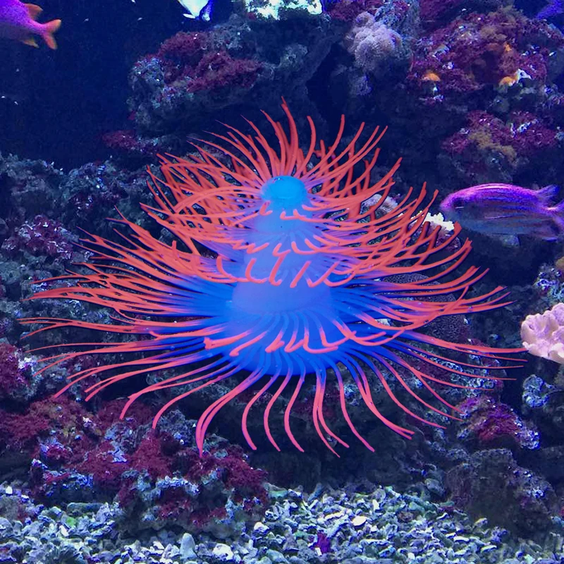 

Kunstmatige Siliconen Artificial silicagel Coral Plant Decoratie Ornament Water Landscape Decor Fish Tank Aquarium Accessories