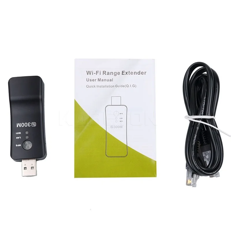 USB универсальный беспроводной ТВ 300 Мбит/с Wifi адаптер WPS Ethernet усилитель мостовой схемы Wi-Fi ретранслятор сетевой кабель для LG sony любой ТВ