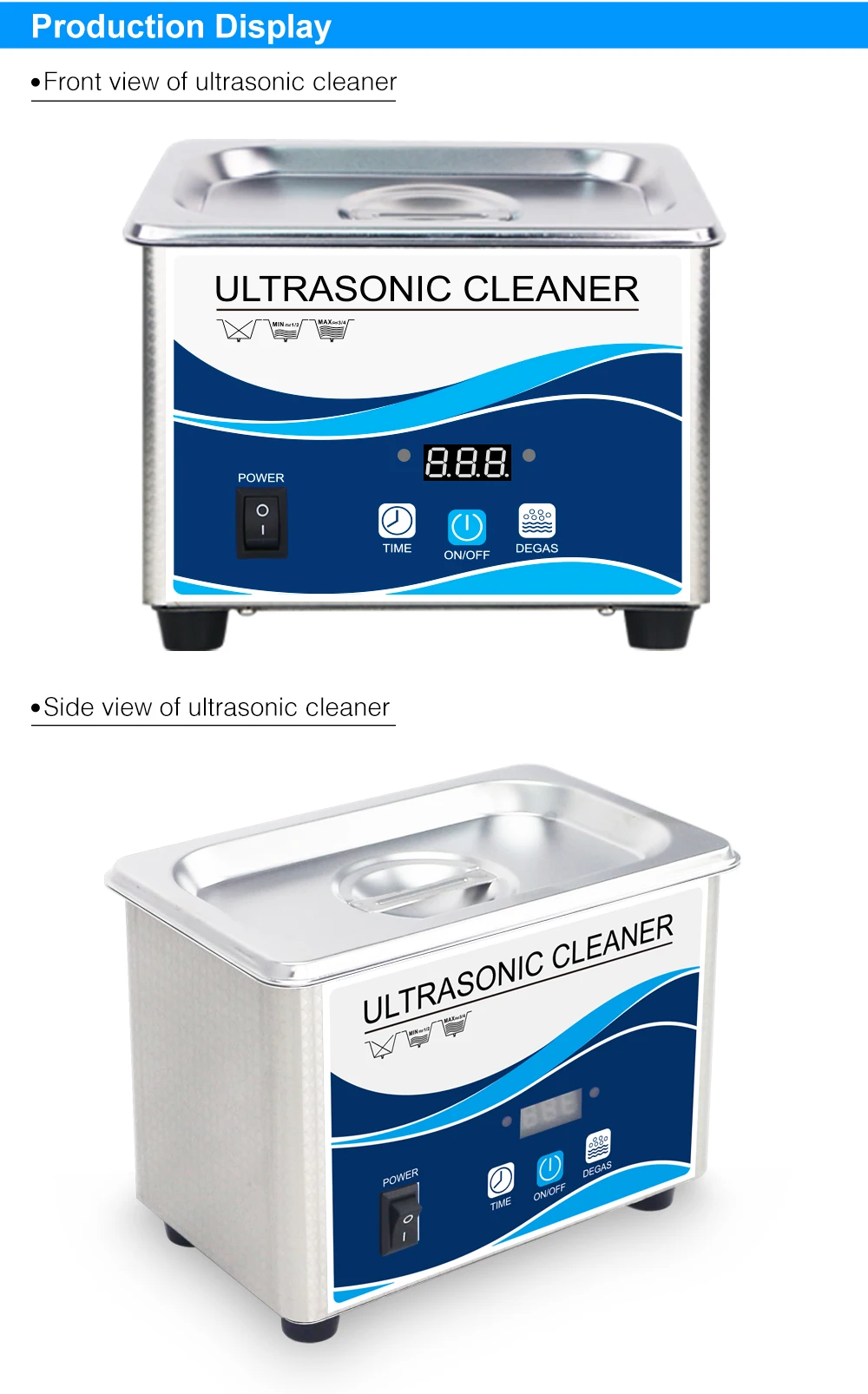 Ultrasonic Cleaner Sonicator Bath 60W Your Online Shopping Pitstop