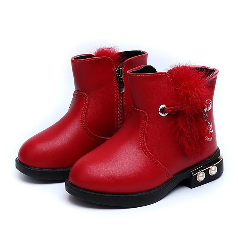 Children winter shoes Girls High Quality Sneakers Fashion Australia Thicken Boots Kids Leisure