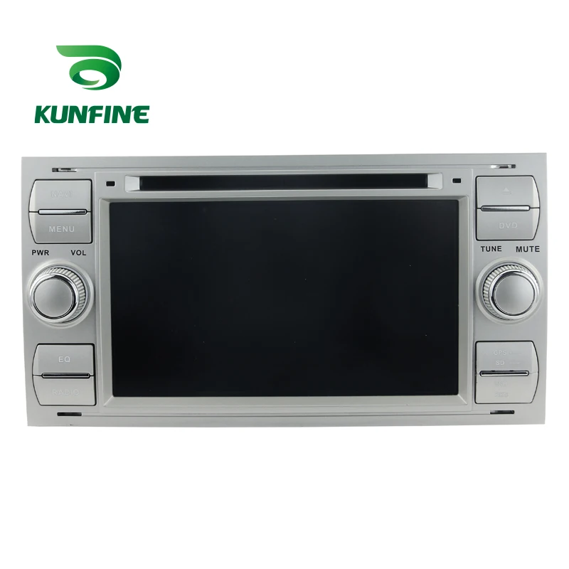 Kunfine Android 7.1 4 ядра 2 ГБ автомобильный DVD GPS навигации игрока стерео для Ford Focus 1999-2008 серебро радио головного устройства