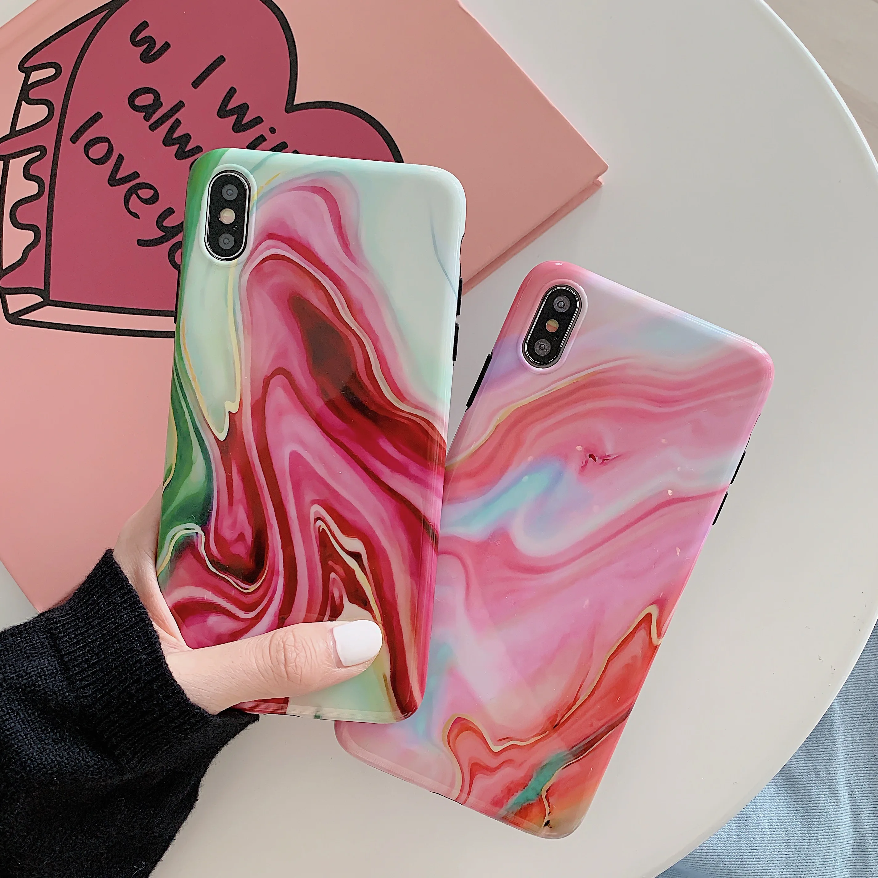 Радужный чехол для Apple iPhone Xs Xr Max 6 6S 7 8 Plus|Бамперы| |