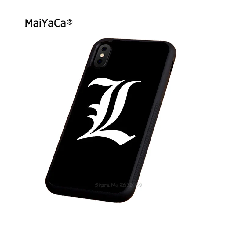 Death Note L cartoon soft edge phone case for iphone 5s se 6 6s plus 7 7plus 8 8plus X XR XS MAX black silicone cover | Мобильные