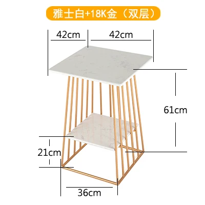 Луи Мода журнальные столы Североевропейский диван несколько Простой гостиной небольшой квартиры мраморный прикроватный мини квадратный шкаф - Цвет: G2