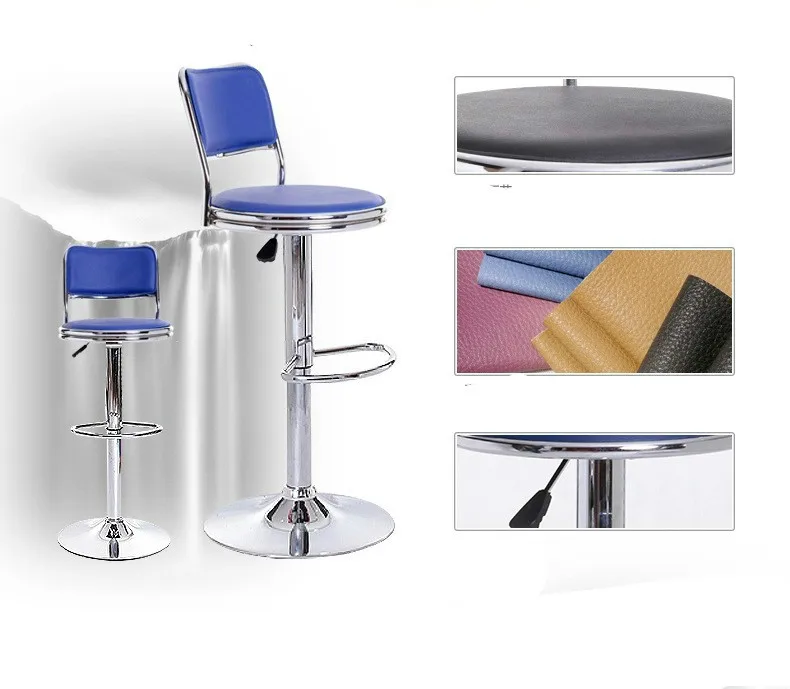 Simple Classic Design Bar Chair Adjustable Lifting Swivel Bar Stool Office Chair High Density Sponge Reception/Waiting Room