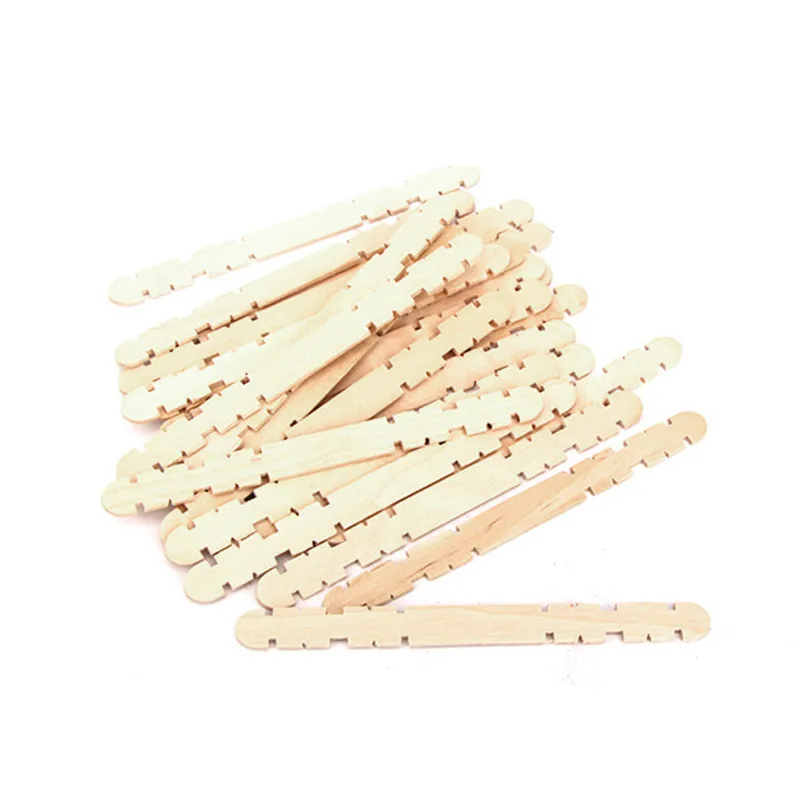 IVYSHION 50 шт. Оригинальное творчество палочки для мороженого деревянные палочки для мороженого натуральное дерево торт инструмент Дети DIY ручной работы искусство ремесла