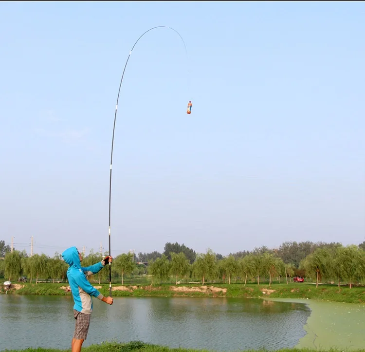 Drop Shipping 28 tune New Ultra-hard Ultra-lightweight Fishing Rod Pole Rod 3.6-8.1M Fishing Rod Comfortable Durable Lightwet