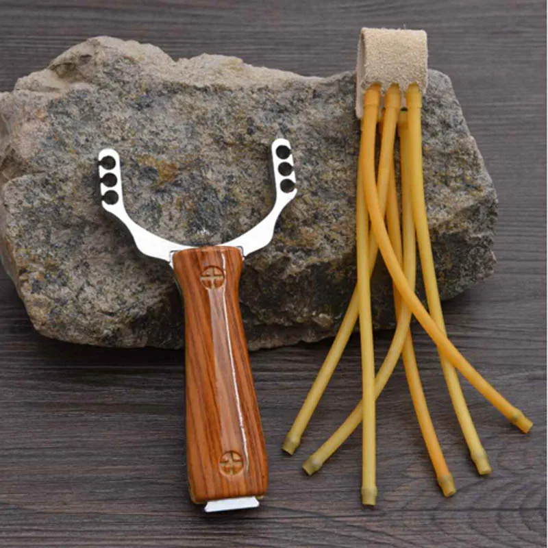 

1pcs Powerful Steel Alloy Slingshot Sling Shot Catapult Camouflage Bow Catapult Outdoor Hunting Camping Bow Travel Kits