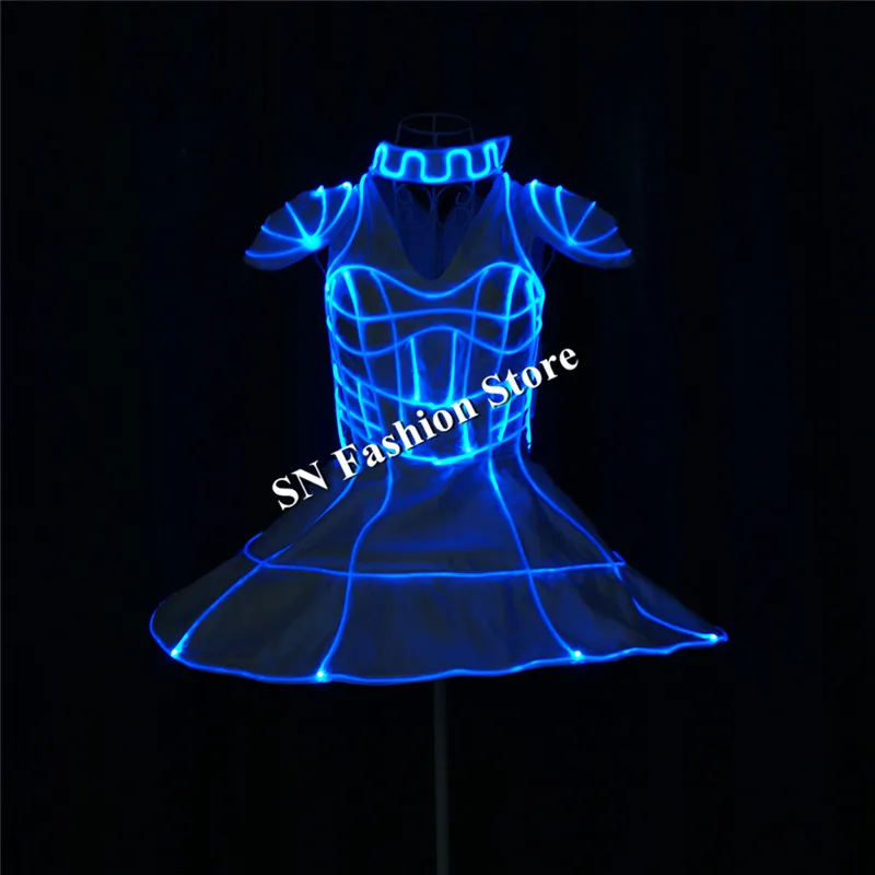 

TC-191 Programmable full color led dance dress led costumes ballroom singer dj skirt stage performance cloth luminous RGB light