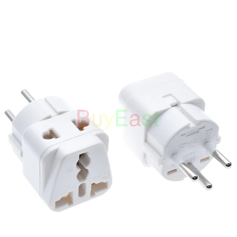 (1 PCS) ISRAEL Travel Adapter 2 Way Outlet Power Plug Change AU/ US/EU