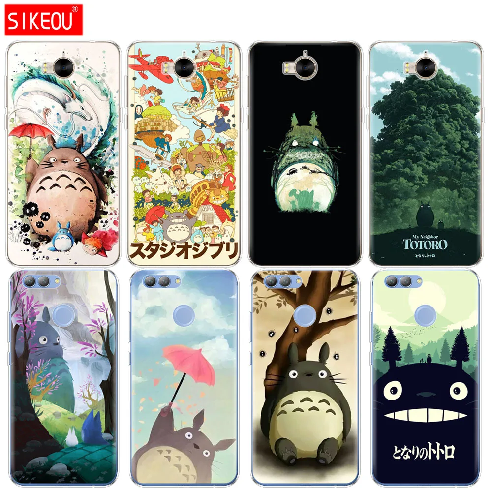 Силиконовый чехол для телефона huawei Y3 Y6 Y5 2 II 2017 nova 2s LITE plus My Neighbor Totoro Anime | Мобильные