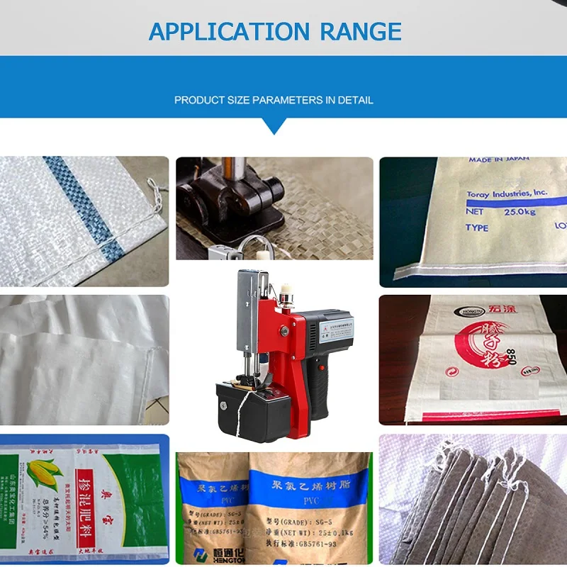 Electric portable sewing machine woven bag express Industrial sealing machine Handheld Bag Stitching Closer Seal Sewing