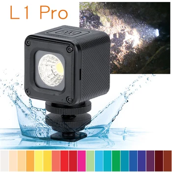 

Ulanzi L1 Pro Mini Versatile LED Light Waterproof on Camera Color Gel Camp for Drones DJI Osmo Pocket Osmo Action DSLRs