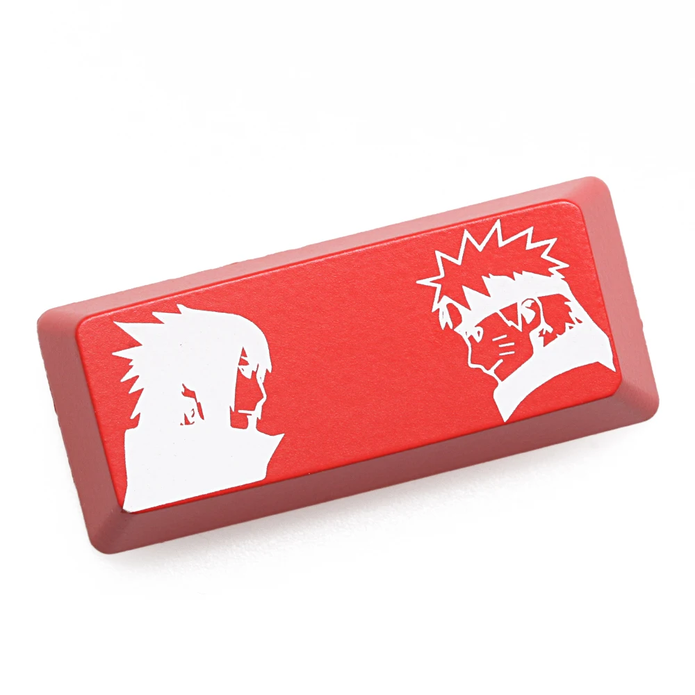 Novelty Shine Through Keycap ABS Etched Shine-Through NARUTO black red Sasuke Naruto Kakashi enter backspace for keyboard