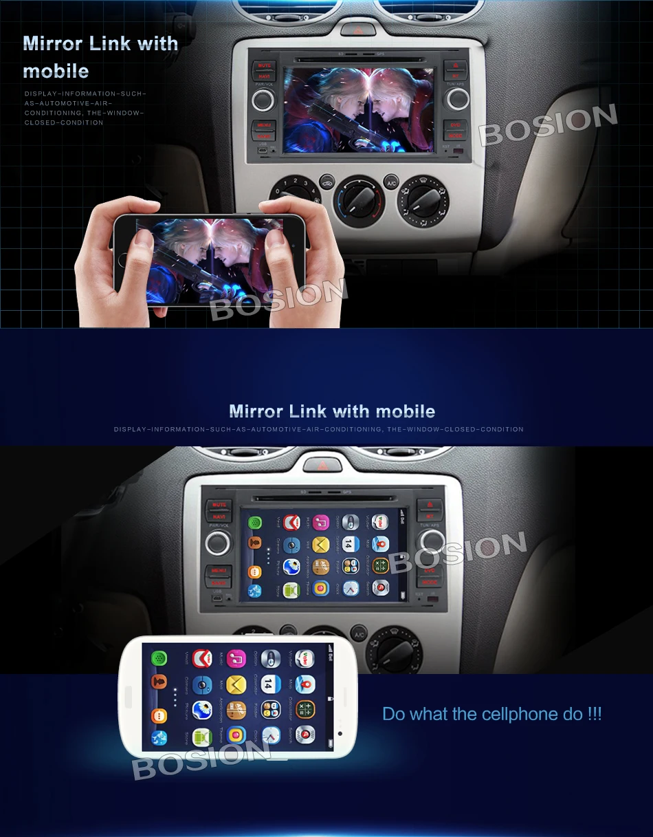 Excellent Car Radio 7 inch 2 DIN Bluetooth Car radio android with radio, GPS, WiFi 9