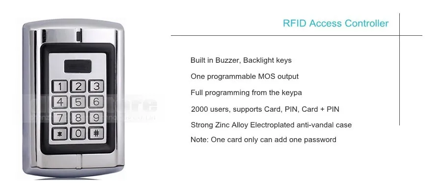 Diysecur нажмите кнопку RFID 125 кГц Металл клавиатуры дверей Управление доступом безопасности Системы Kit + Магнитный замок для дома/офиса