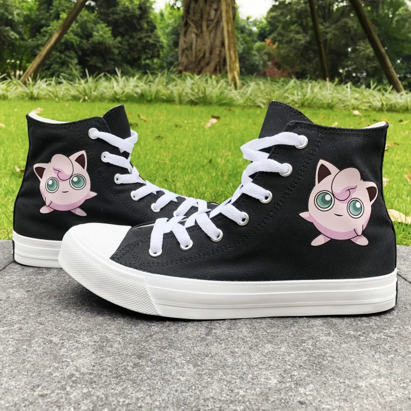 Anime Pokemon Jigglypuff Canvas Shoes 