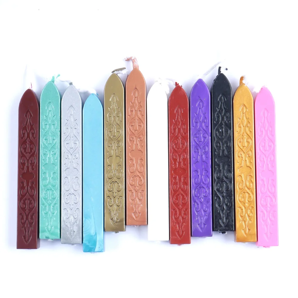 

Lowest Price 5pcs Sealing Wax Stick Stamp Wax For Documents Sealing New Arrival Wine Red/gold