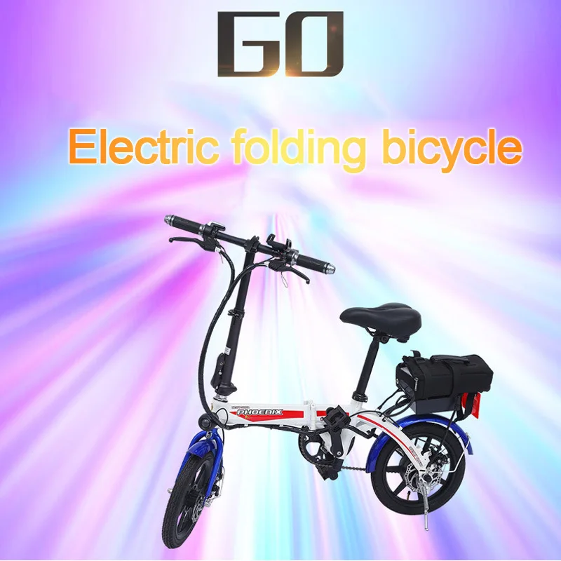 Excellent Electric Power Fold Bicycle Lithium Battery Step By Step Generation Drive Adult Portable Small-scale Electric Vehicle 0