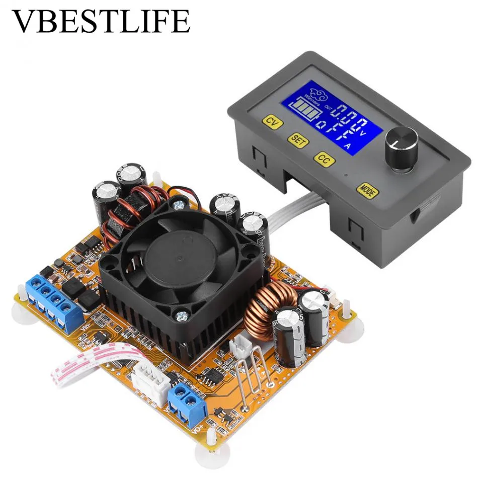 

DC-DC 5A Automatic Buck Module 6V-32V to 0-32V Step Down Power Supply Buck Module with Fan LCD Digital