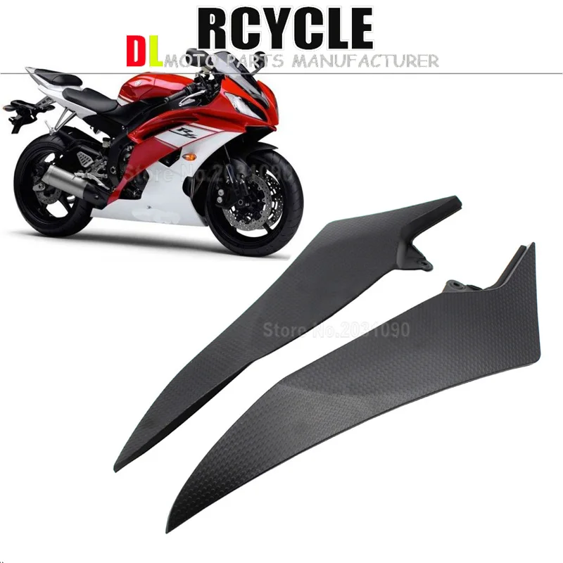 Карбоновый резервуар боковой крышки Панель обтекатель для Yamaha YZF R6 2008 2009 2010 2011 2012 2013