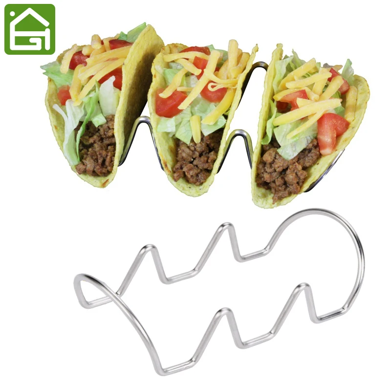 2 Pack Quality Stainless Steel Taco Holder Rustproof Taco Stand for