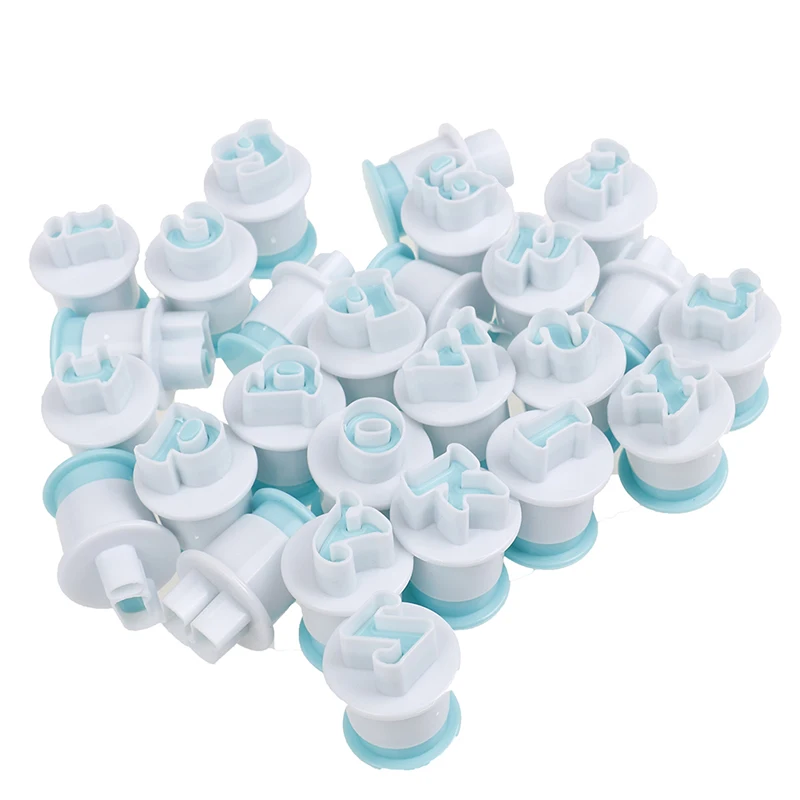 10/26 шт. прописных букв Fondant (сахарная) резак для выпечки кекса украшения торта